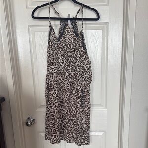 Leopard Print Sleeveless Dress